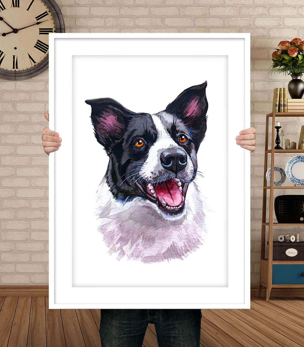 Custom Pet Portrait, Pet Portrait, Custom Painting, authentic Watercolor Painting, Gift Art, Dog Portrait, Pet Memorial, Paint My Dog, Pet Lover Gift