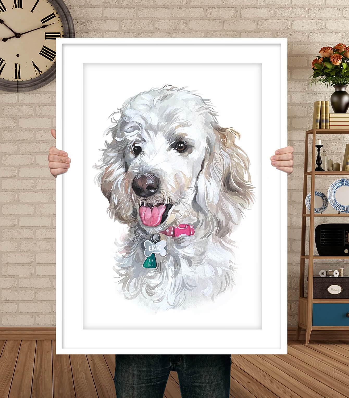 Custom PET painting Dog Portrait - PetPortraitsWorld