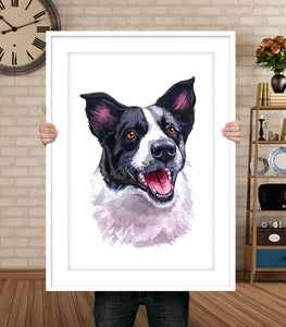 Pet Portrait Pet Lovers Gift Dog - PetPortraitsWorld